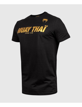 Top Choice Venum Muay Thai VT T-shirt - Black/Gold In Stock