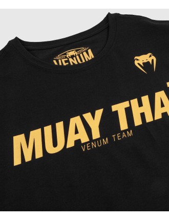 Top Choice Venum Muay Thai VT T-shirt - Black/Gold In Stock