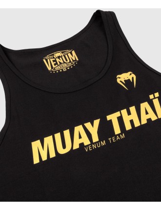 Top Choice Venum Muay Thai VT Tank Top - Black/Gold Latest Edition