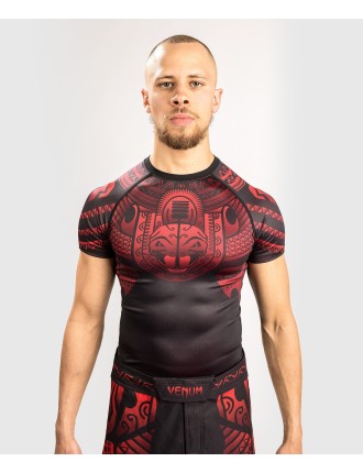 Top Choice Venum Nakahi Rashguard - Short Sleeves - Black/Red Immediate Availability