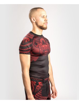 Top Choice Venum Nakahi Rashguard - Short Sleeves - Black/Red Immediate Availability