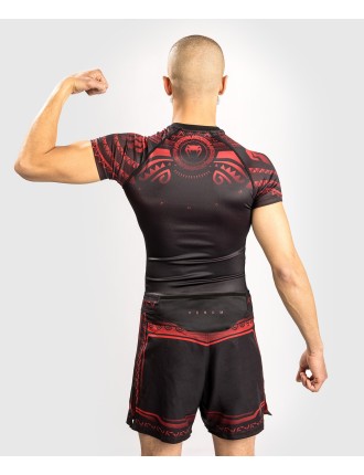 Top Choice Venum Nakahi Rashguard - Short Sleeves - Black/Red Immediate Availability