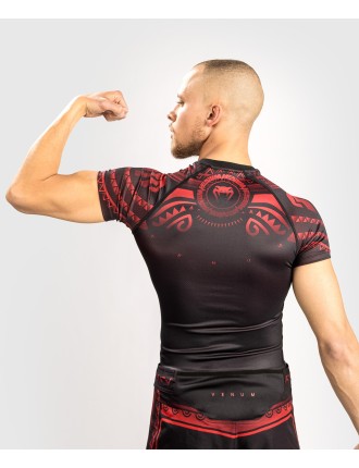 Top Choice Venum Nakahi Rashguard - Short Sleeves - Black/Red Immediate Availability