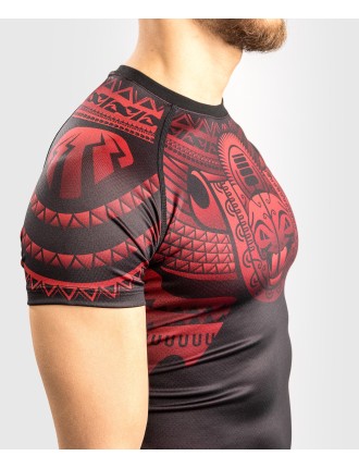 Top Choice Venum Nakahi Rashguard - Short Sleeves - Black/Red Immediate Availability