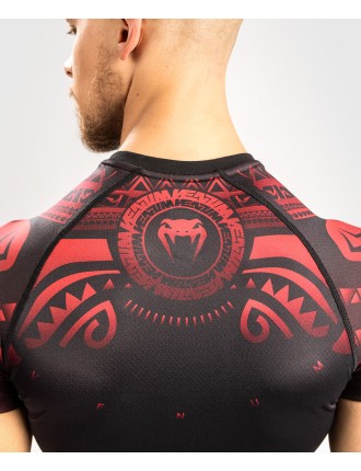 Top Choice Venum Nakahi Rashguard - Short Sleeves - Black/Red Immediate Availability