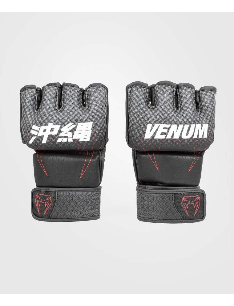 Top Choice Venum Okinawa 3.0 MMA Gloves - Black/Red On Hand Now