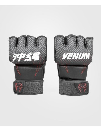 Top Choice Venum Okinawa 3.0 MMA Gloves - Black/Red On Hand Now