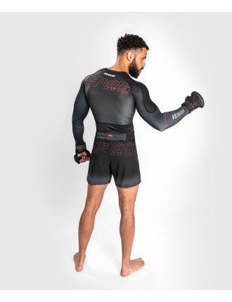 Top Choice Venum Okinawa 3.0 Rashguard Long Sleeves - Black/Red Available Now