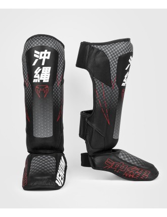 Top Choice Venum Okinawa 3.0 Shinguards - Black/Red Hot New Item