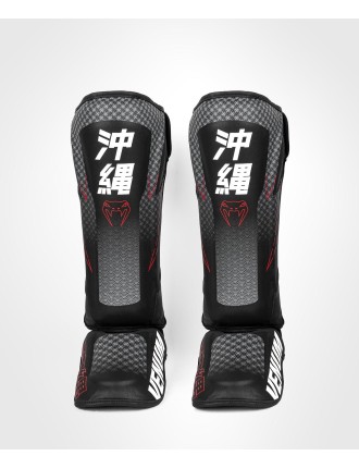 Top Choice Venum Okinawa 3.0 Shinguards - Black/Red Hot New Item