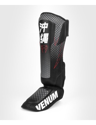 Top Choice Venum Okinawa 3.0 Shinguards - Black/Red Hot New Item