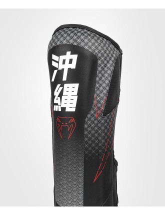 Top Choice Venum Okinawa 3.0 Shinguards - Black/Red Hot New Item