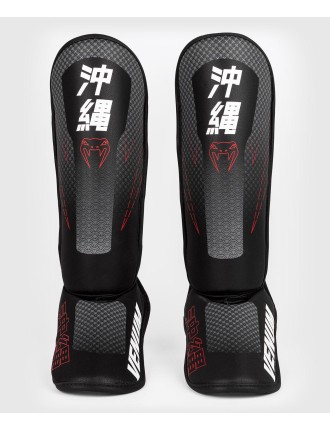 Top Choice Venum Okinawa 3.0 Shinguards - For Kids - Black/Red New Collection