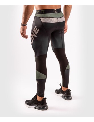 Top Choice Venum ONE FC Impact Compresssion Tights - Black/Khaki Limited Stock