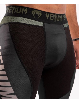 Top Choice Venum ONE FC Impact Compresssion Tights - Black/Khaki Limited Stock