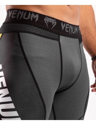 Top Choice Venum ONE FC Impact Compresssion Tights - Grey/Yellow Immediate Availability