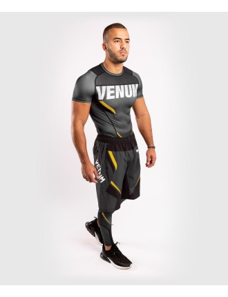 Top Choice Venum ONE FC Impact Compresssion Tights - Grey/Yellow Immediate Availability