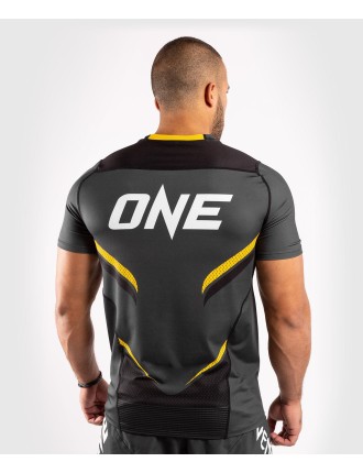 Top Choice Venum ONE FC Impact Dry Tech T-Shirt - Grey/Yellow Just Launched