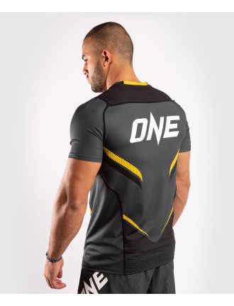 Top Choice Venum ONE FC Impact Dry Tech T-Shirt - Grey/Yellow Just Launched