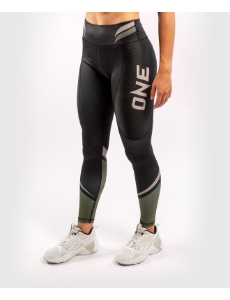 Top Choice Venum ONE FC Impact Leggings - for women - Black/Khaki In Stock