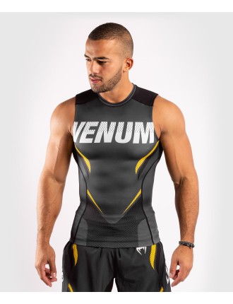 Top Choice Venum ONE FC Impact Rashguard - sleeveless - Grey/Yellow Fresh Release