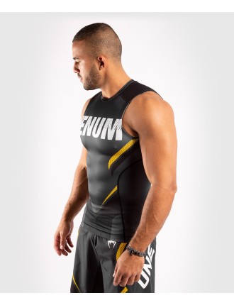 Top Choice Venum ONE FC Impact Rashguard - sleeveless - Grey/Yellow Fresh Release