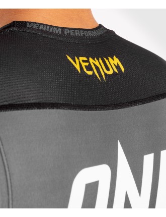 Top Choice Venum ONE FC Impact Rashguard - sleeveless - Grey/Yellow Fresh Release