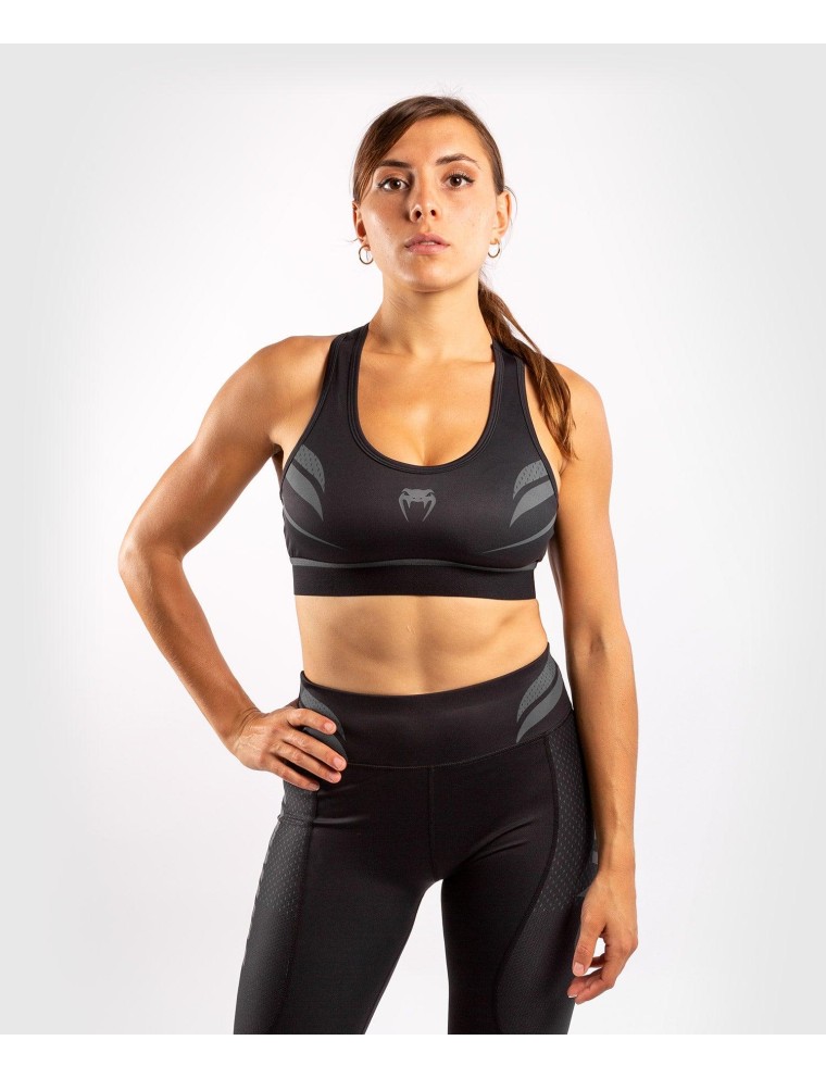 Top Choice Venum ONE FC Impact Sport Bra - Black/Black Limited Stock