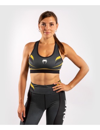 Top Choice Venum ONE FC Impact Sport Bra - Grey/Yellow Just Launched