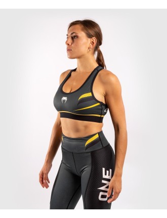 Top Choice Venum ONE FC Impact Sport Bra - Grey/Yellow Just Launched