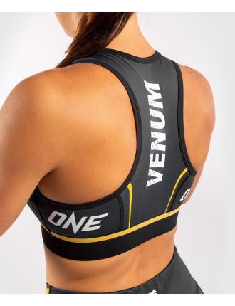 Top Choice Venum ONE FC Impact Sport Bra - Grey/Yellow Just Launched