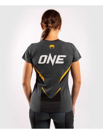 Top Choice Venum ONE FC Impact T-shirt - for women - Grey/Yellow New Collection