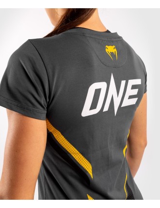 Top Choice Venum ONE FC Impact T-shirt - for women - Grey/Yellow New Collection