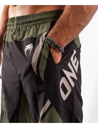 Top Choice Venum ONE FC Impact Training shorts - Black/Khaki In Stock