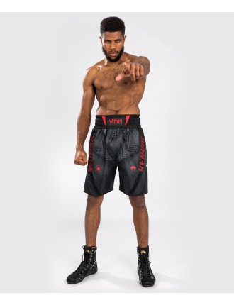 Top Choice Venum Phantom Boxing Shorts - Black/Red Immediate Availability