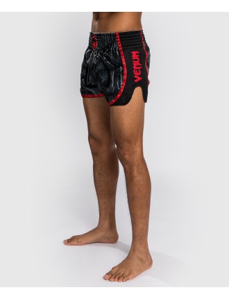 Top Choice Venum Phantom Muay Thai Shorts - Black/Red Immediate Availability