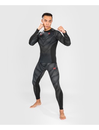 Top Choice Venum Phantom Rashguard Long Sleeves - Black/Red Just Launched