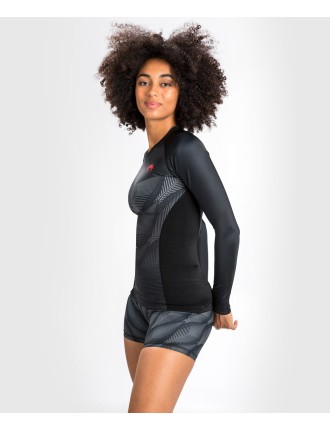 Top Choice Venum Phantom Rashguard Long Sleeves - For Women - Black/Red