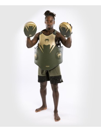 Top Choice Venum Pro Boxing Body Protector - Khaki/Gold Ready for Shipment