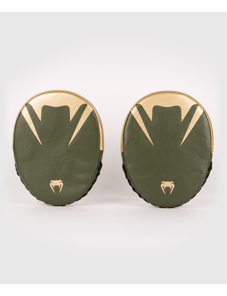 Top Choice Venum Pro Boxing Flat Punch Mitts (Pair) - Khaki/Gold Latest Edition