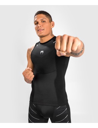 Top Choice Venum Rashguard Sleevless Biomecha - Black/Grey On Hand Now