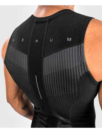 Top Choice Venum Rashguard Sleevless Biomecha - Black/Grey On Hand Now