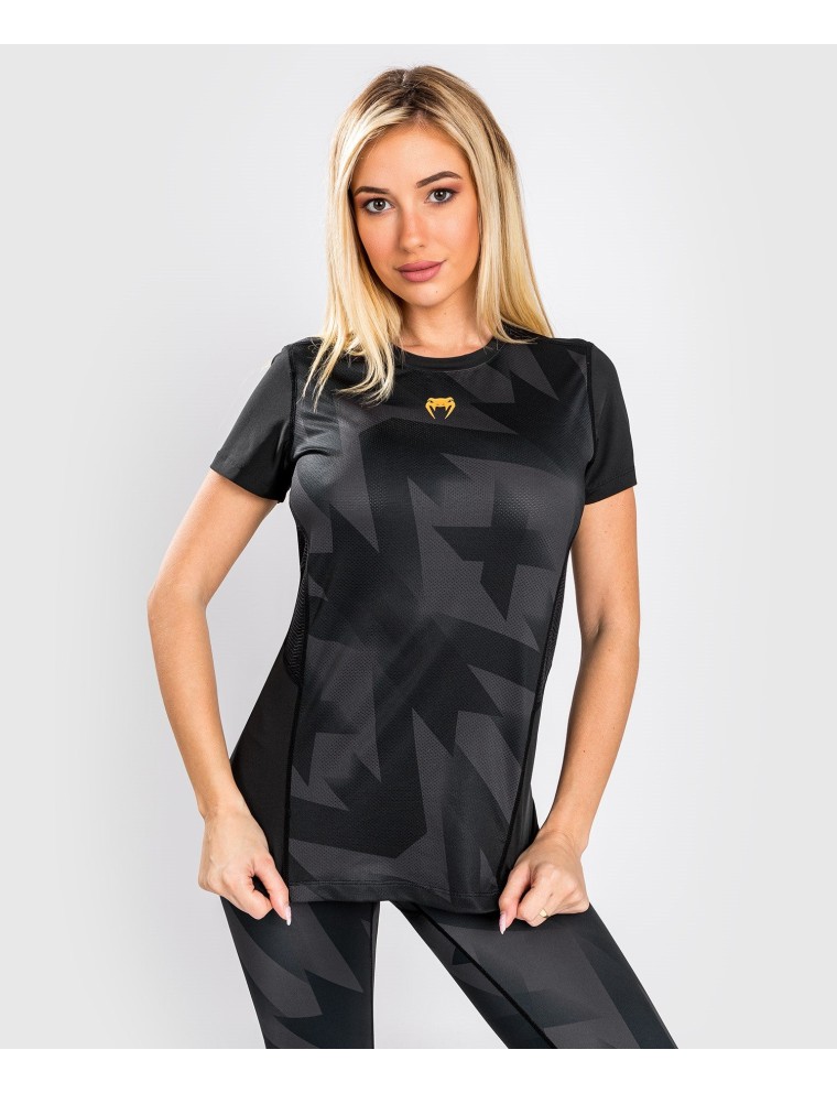 Top Choice Venum Razor Dry Tech T-Shirt - For Women - Black/Gold Hot New Item