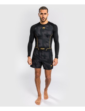 Top Choice Venum Razor Rashguard Long Sleeves - Black/Gold Limited Stock