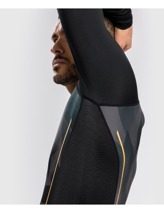 Top Choice Venum Razor Rashguard Long Sleeves - Black/Gold Limited Stock