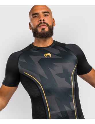 Top Choice Venum Razor Rashguard Short Sleeves - Black/Gold