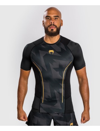 Top Choice Venum Razor Rashguard Short Sleeves - Black/Gold