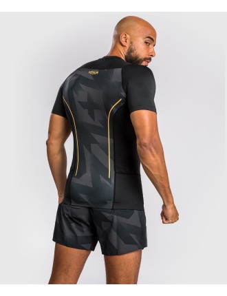 Top Choice Venum Razor Rashguard Short Sleeves - Black/Gold