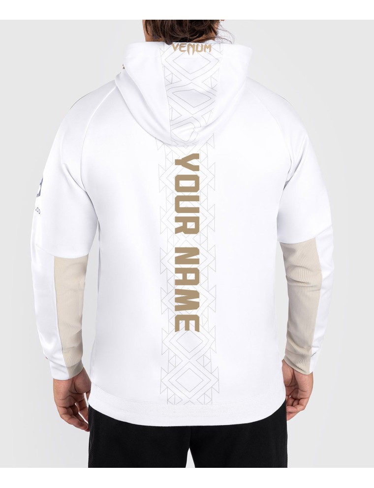 Top Choice UFC Noche by Venum Personalized Authentic Fight Night Men's Walkout Hoodie - White Immediate Availability