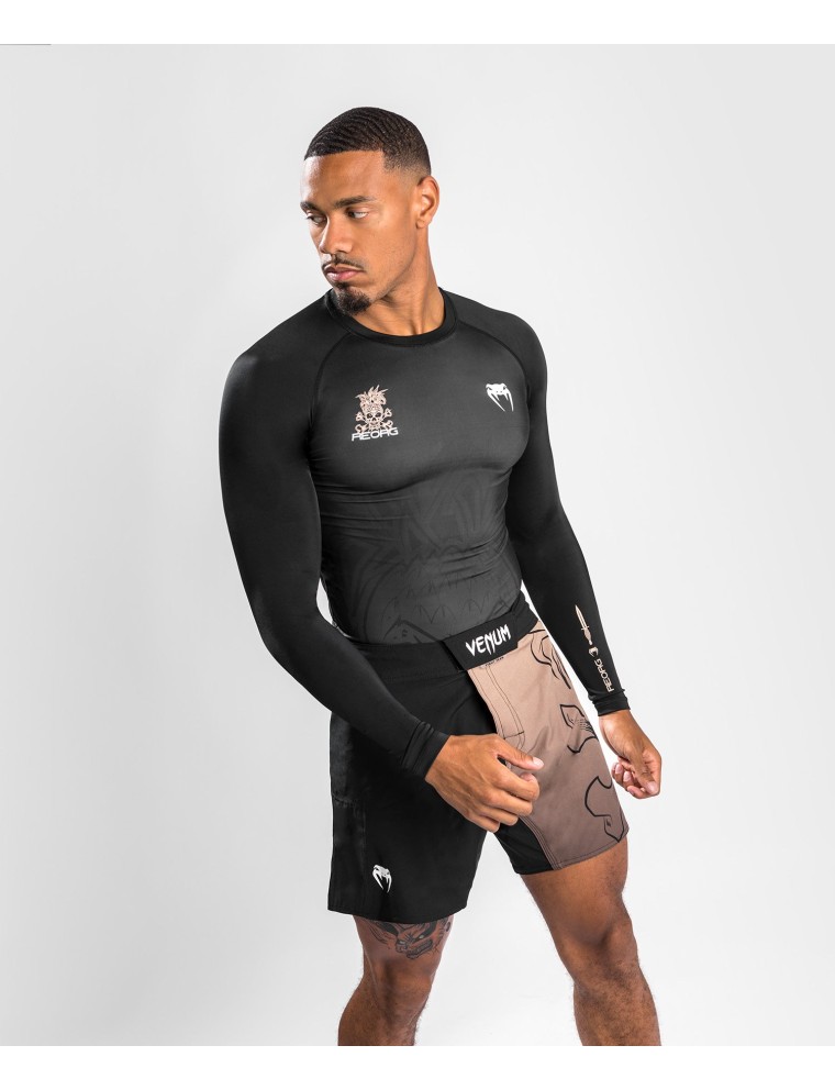 Top Choice Venum Reorg Rashguard Long Sleeves - Black Fresh Release